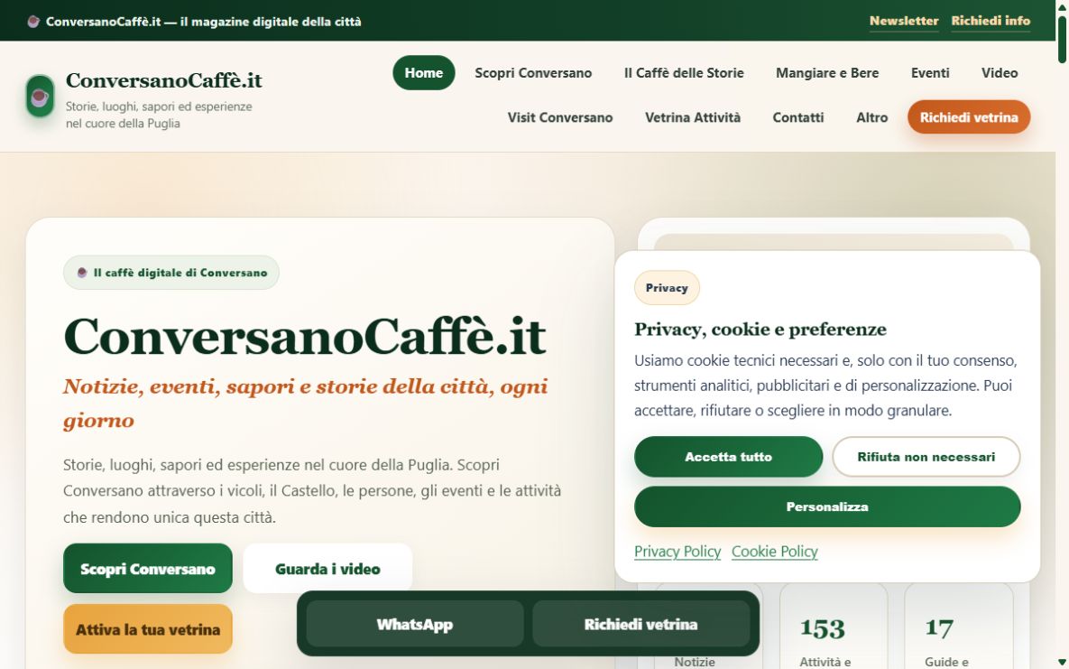 Anteprima del sito ConversanoCaffè.it